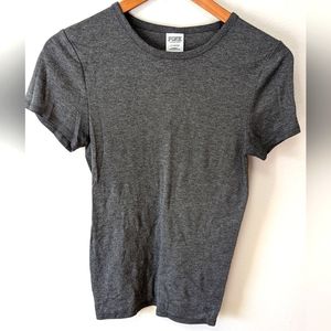 PINK Grey form fitting tee